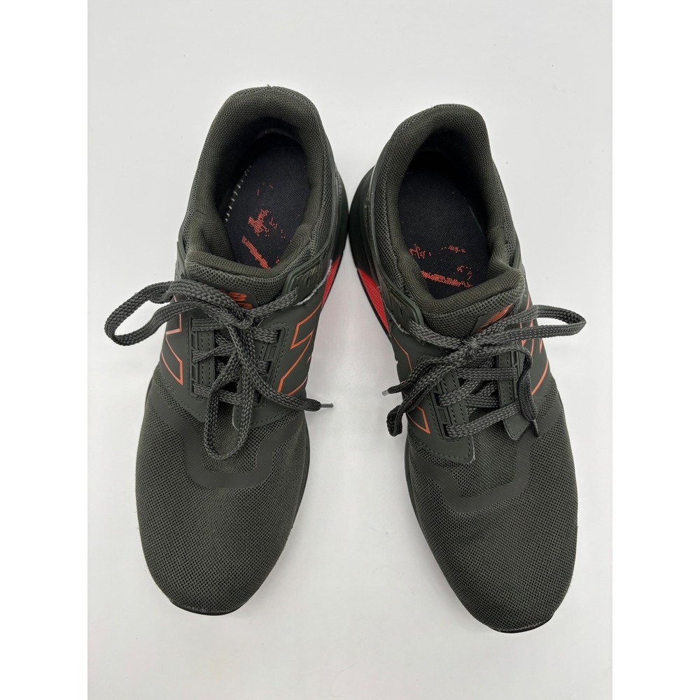 New Balance 247 Mens 11.5 Dark Green Orange Mesh Lifestyle Sneakers MS247TOB - Picture 7 of 8